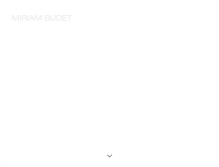 Tablet Screenshot of miriambudet.com